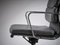 Chaise de Bureau Ajustable Ea219 Soft Pad Vintage en Cuir Gris Foncé par Charles & Ray Eames pour Vitra, 1990s 7