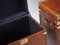 Vintage English Saddle Leather Side Table or Nightstand, 1970s 10