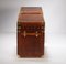 Vintage English Saddle Leather Side Table or Nightstand, 1970s 13
