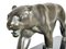 Max Le Verrier, Ouganda Panther Skulptur im Art Deco Stil, 2020er, Spelter & Marmor 3