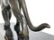 Max Le Verrier, Ouganda Panther Skulptur im Art Deco Stil, 2020er, Spelter & Marmor 4