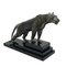 Max Le Verrier, Art Deco Style Jungle Panther Sculpture, 2020s, Spelter & Marble 6
