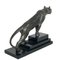 Max Le Verrier, Dschungel-Panther-Skulptur im Art Deco-Stil, 2020er, Spelter & Marmor 4