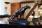 Max Le Verrier, Art Deco Style Black Panther Sculpture, 2020s, Spelter & Marble 3