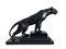 Max Le Verrier, Art Deco Style Black Panther Sculpture, 2020s, Spelter & Marble, Image 6