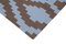 Dhurrie Kilim moderno de tejido plano en marrón y morado, década de 2000, Imagen 6