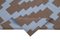 Dhurrie Kilim moderno de tejido plano en marrón y morado, década de 2000, Imagen 4
