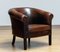 Dutch Patinated Dark Brown Colonial Sheepskin Upholstered Lounge Club Chair, 1960s 1