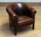 Dutch Patinated Dark Brown Colonial Sheepskin Upholstered Lounge Club Chair, 1960s, Image 12