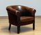 Fauteuil Club Colonial en Peau de Mouton Patiné Marron Foncé, Pays-Bas, 1960s 14