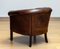 Fauteuil Club Colonial en Peau de Mouton Patiné Marron Foncé, Pays-Bas, 1960s 4