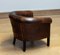 Dutch Patinated Dark Brown Colonial Sheepskin Upholstered Lounge Club Chair, 1960s 5