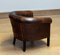 Dutch Patinated Dark Brown Colonial Sheepskin Upholstered Lounge Club Chair, 1960s, Image 5
