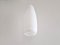 Lámpara colgante grande de cristal de Murano blanco de Massimo Vignelli para Venini, Italia, años 60, Imagen 4