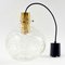 Mid-Century Bubble Glass & Brass Ceiling Lamp by Helena Tynell for Limburg, Germany, 1960s, Image 10