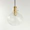 Mid-Century Bubble Glass & Brass Ceiling Lamp by Helena Tynell for Limburg, Germany, 1960s, Image 2