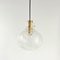 Mid-Century Bubble Glass & Brass Ceiling Lamp by Helena Tynell for Limburg, Germany, 1960s 3