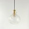 Mid-Century Bubble Glass & Brass Ceiling Lamp by Helena Tynell for Limburg, Germany, 1960s, Image 3