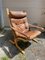 Vintage Scandinavian Leather Siësta Chair Model Siësta by Ingmar Relling for Westnofa, Norway 9