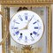 Reloj de mesa estilo Imperio Napoleón III con base de mármol de Carrara blanco, años 80, Imagen 6