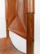 Cognac Leder Esszimmerstühle im Stil von Carlo Scarpa, Italien, 1970er, 8 . Set 6