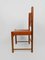 Cognac Leather Dining Chairs in the style of Carlo Scarpa, Italy, 1970s, Set of 8, Image 11