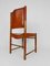Cognac Leather Dining Chairs in the style of Carlo Scarpa, Italy, 1970s, Set of 8 8