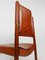 Cognac Leather Dining Chairs in the style of Carlo Scarpa, Italy, 1970s, Set of 8 30