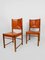 Cognac Leather Dining Chairs in the style of Carlo Scarpa, Italy, 1970s, Set of 8 4