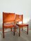 Cognac Leather Dining Chairs in the style of Carlo Scarpa, Italy, 1970s, Set of 8 22