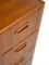 Teak Chest of Drawers with Lock, 1960s 5