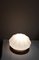 Flache Vintage Deckenlampe mit profilierter Messinghalterung & segmentiertem opak weißem Glas, 1980er 5