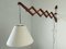 Mid-Century Swedish Teak Wall Lamp with a Grade Low 3