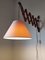 Schwedische Mid-Century Teak Wandlampe mit Grade Low 9