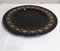 Vintage Serving Plate in Porcelain Noire with Gold-Colored Decor attributed to Tapio Workkala for Rosenthal Studio Line 2