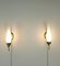 Wall Lamps in Brass and Opal Glass, Italy, 1960s, Set of 2 10