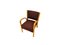 Fauteuil Mid-Century avec Accoudoirs en Bois attribué à Hughes Steiner pour Steiner, France, 1950s 3