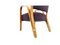 Französischer Mid-Century Armlehnstuhl aus Holz von Hughes Steiner für Steiner, 1950er 5