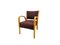 Mid-Century French Armchair with Armrest in Wood attributed to Hughes Steiner for Steiner, 1950s 1