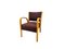 Mid-Century French Armchair with Armrest in Wood attributed to Hughes Steiner for Steiner, 1950s, Image 1