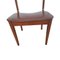 Chaise Mid-Century Scandinave en Teck Marron, Set de 2 10