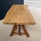 French Primitive Elm Dining Table, 1960s 5