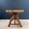 French Primitive Elm Dining Table, 1960s 4