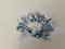 Faience Dish with Flowers Decor by Terre De Fer, France, 19th Century 5