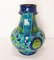 Blauer deutscher Krug oder Vase aus glasierter Keramik Bay Keramik, 1950er 4