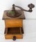 French Coffee Grinder with Drawer in Iron and Wood, 1900s 7