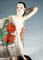 Dama nuda con stoffa attribuita a Josef Lorenzl per Goldscheider, Spagna, anni '40, Immagine 5