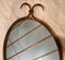 Art Deco Oval Forged Iron Mirror, Image 2