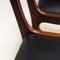 Danish Rungstedlund Black Dining Chairs attributed to Poul Jeppesens for Ole Wanscher, 1960s, Set of 6, Image 12