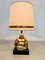 Vintage Eclectic Brass Buddha Table Lamp, 1960s 3